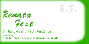 renata fest business card